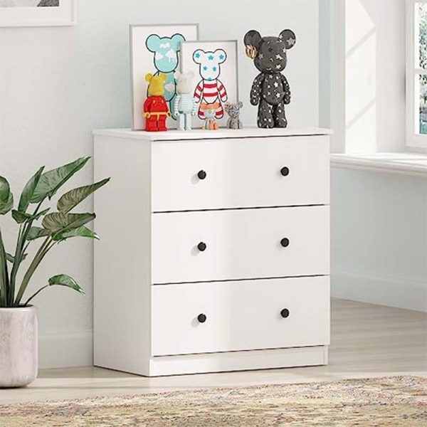 white chest of drawers